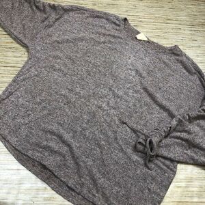 T-105~ Alkamy Womens super soft Pullover Sweater  PINK GREY Stretch Plus 2X